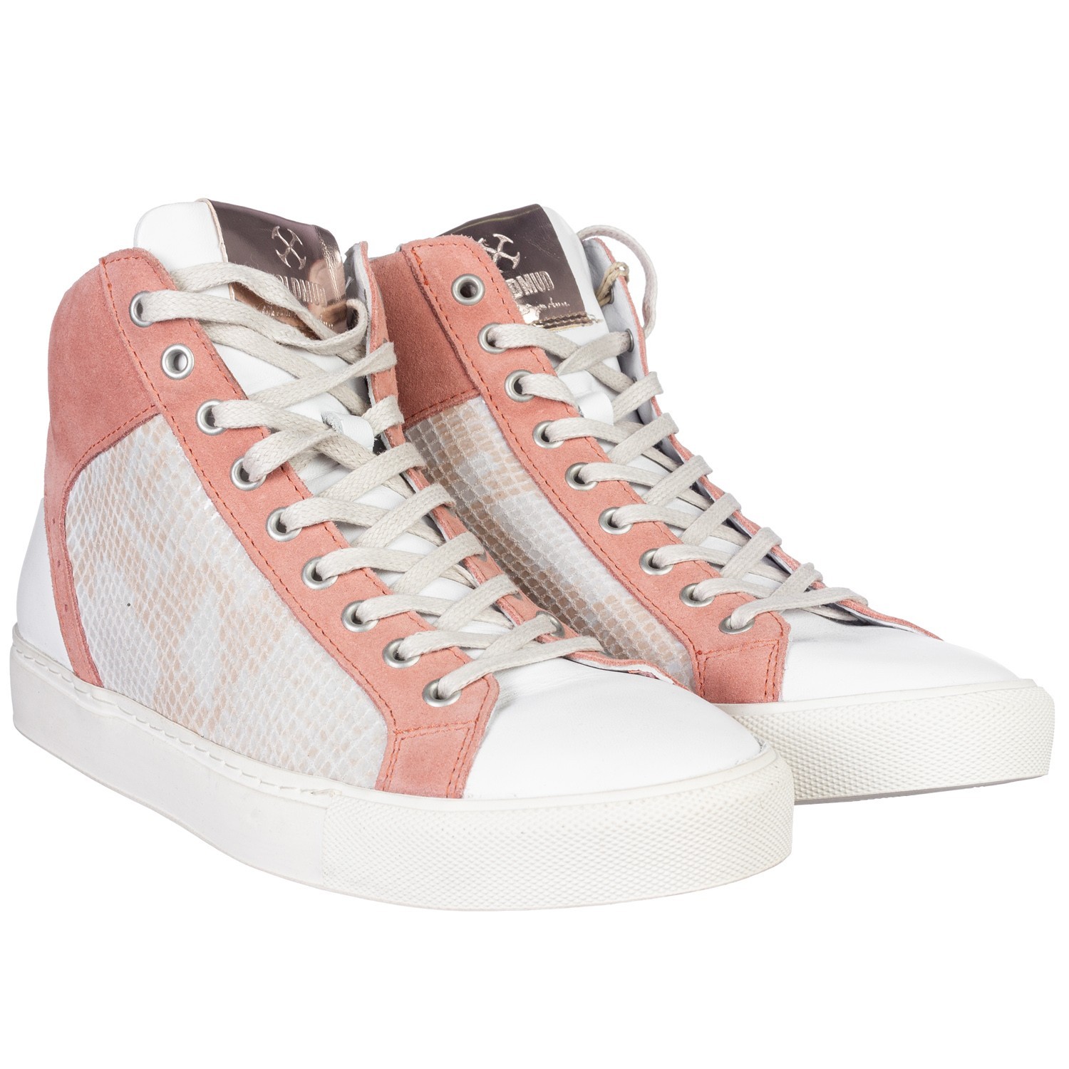 

Кроссовки женские Goldmud белые с коралловым 38 37097