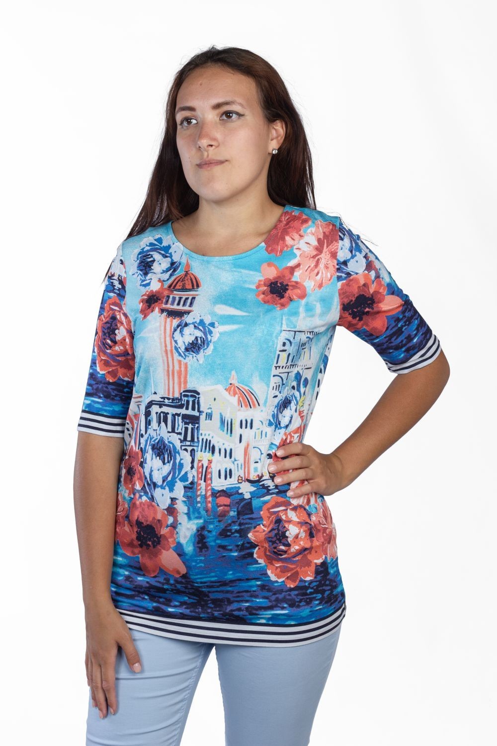 

Футболка женская Gerry Weber разноцветная  441450, Футболка женская Gerry Weber разноцветная 40 441450