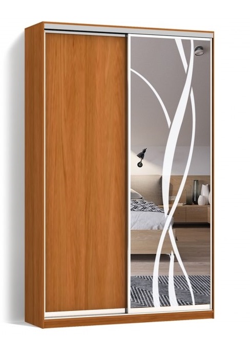 

Шкаф-купе LuxeStudio 2 двери ДСП/Пескоструй рисунок 9 цвет Ольха CLS - I 190 x 220 x 45 см (3049)