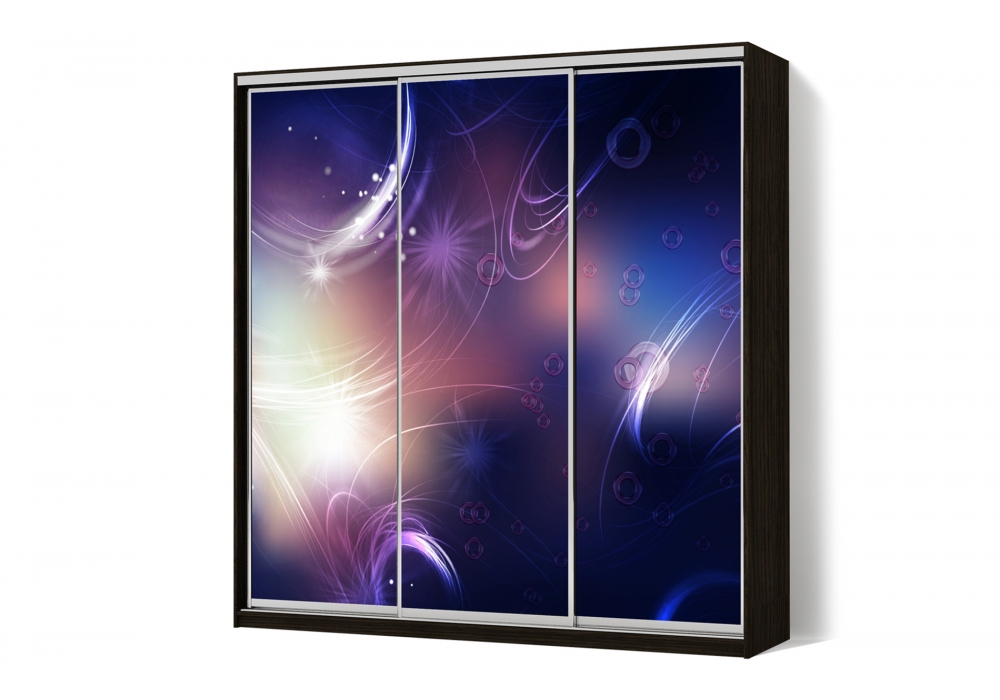 

Шкаф-купе LuxeStudio 3 двери ФМП/ФМП/ФМП рисунок Ab092 CLS - I 210 x 200 x 60 см