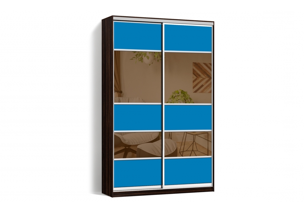 

Шкаф-купе LuxeStudio 2 двери Стекло тонированное/Стекло тонированное 2052-2052 цвет Венге CLS - I 180 x 240 x 60 см