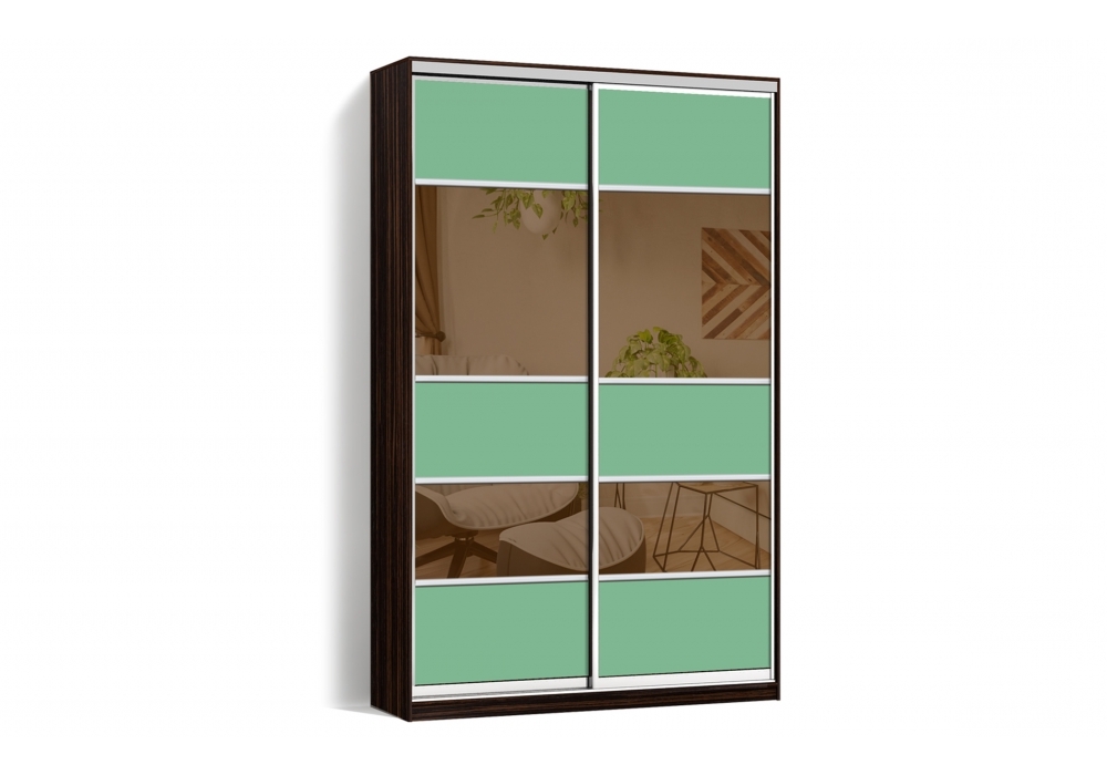 

Шкаф-купе LuxeStudio 2 двери Стекло тонированное/Стекло тонированное 550-550 цвет Венге CLS - II 110 x 200 x 45 см