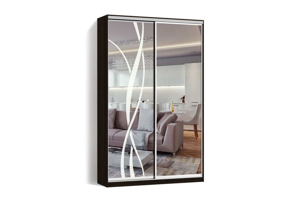 

Шкаф-купе LuxeStudio 2 двери Зеркало/Пескоструй рисунок 9 цвет Венге CLS - II 110 x 230 x 45 см
