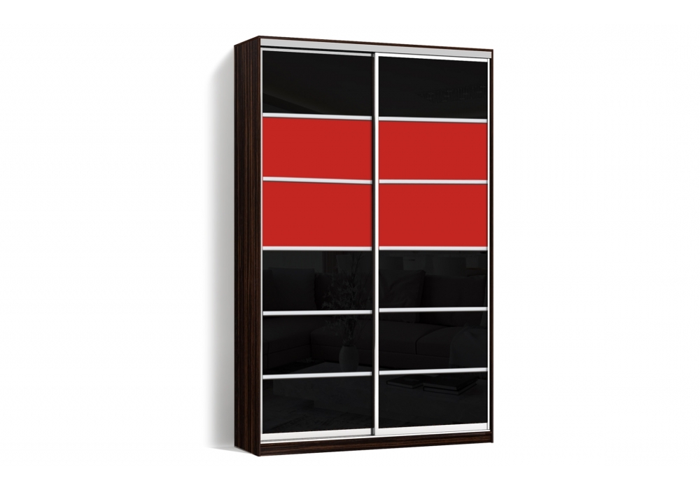 

Шкаф-купе LuxeStudio 2 двери Стекло тонированное/Стекло тонированное 103-103 цвет Венге CLS - II 130 x 230 x 45 см