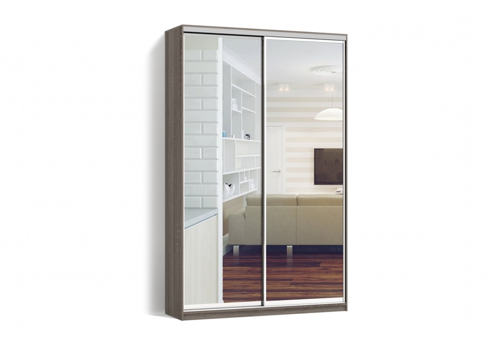 

Шкаф-купе Luxe 2 двери Зеркало/Зеркало CLS - II 200 x 230 x 45 см цвет Дуб трюффель