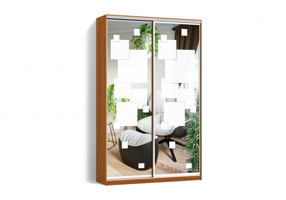 

Шкаф-купе Luxe 2 двери Пескоструй/Пескоструй рисунок 53-53 цвет темная Ольха CLS - III 170 x 240 x 45 см