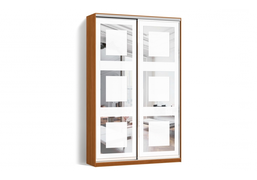 

Шкаф-купе Luxe 2 двери Пескоструй/Пескоструй рисунок 66-66 цвет Ольха CLS - II 170 x 240 x 45 см