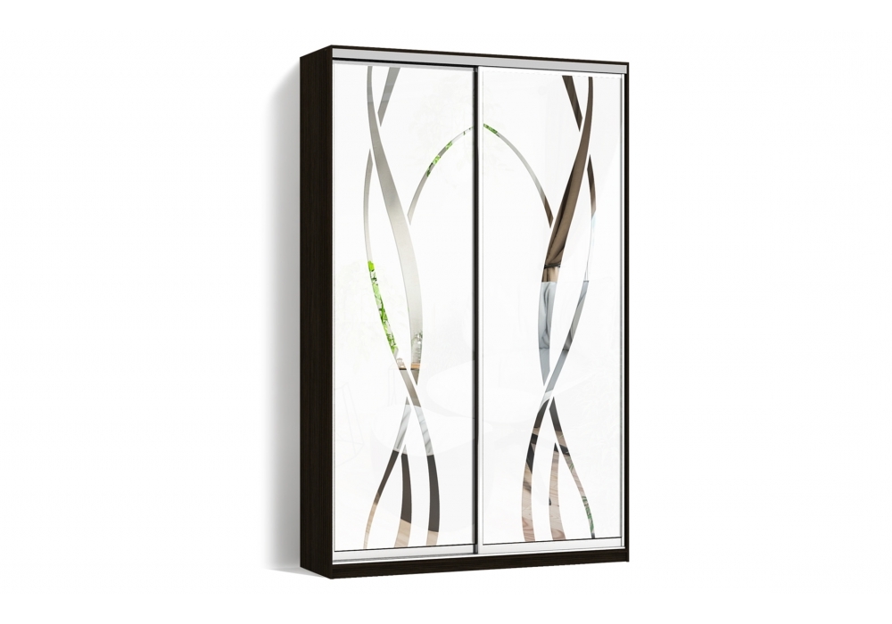 

Шкаф-купе Luxe 2 двери Пескоструй/Пескоструй рисунок 8R-8L цвет Венге CLS - IV 100 x 240 x 45 см