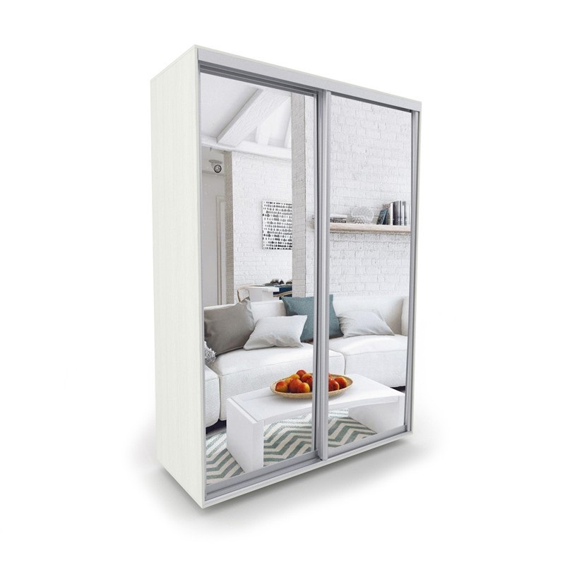 

Шкаф-купе Luxe 2 двери Зеркало/Зеркало CLS - II 200 x 200 x 45 см цвет Белое дерево