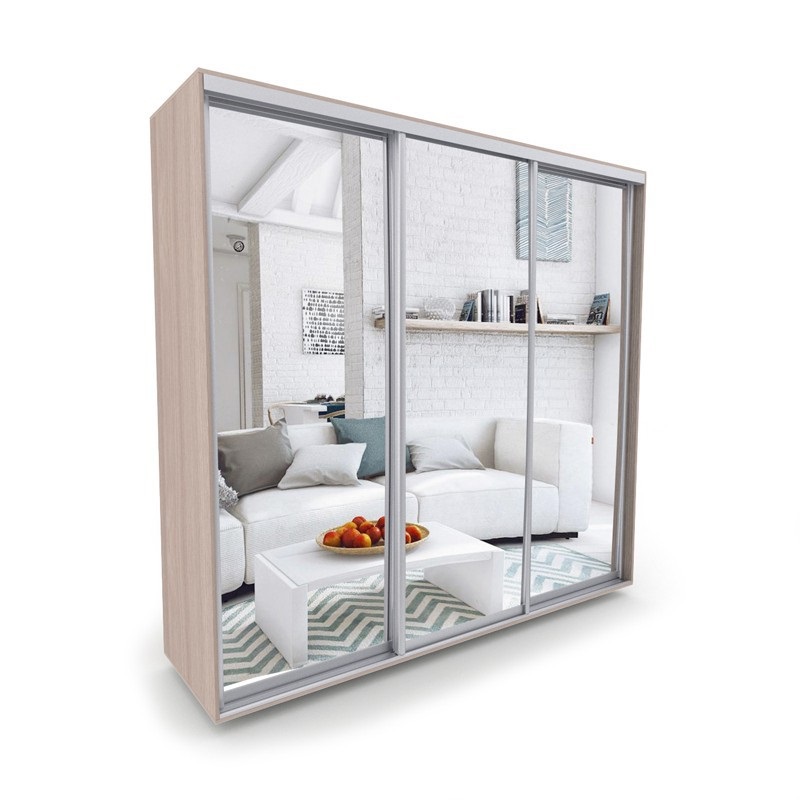 

Шкаф-купе Luxe 3 двери Зеркало/Зеркало/Зеркало CLS - III 220 x 240 x 60 см цвет Дуб сонома