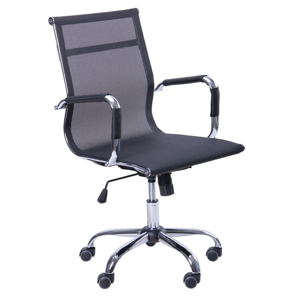 

Кресло офисное Slim Net LB (XH-633B) механизм Tilt, металл хром/ткань сетка черный AMF