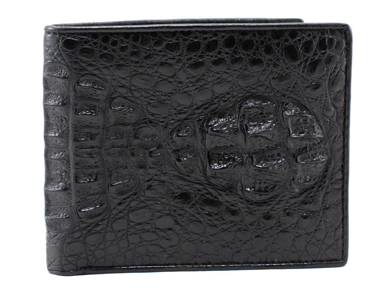 

Кошелек мужской из кожи крокодила (ALM 7T-158 Black) черный