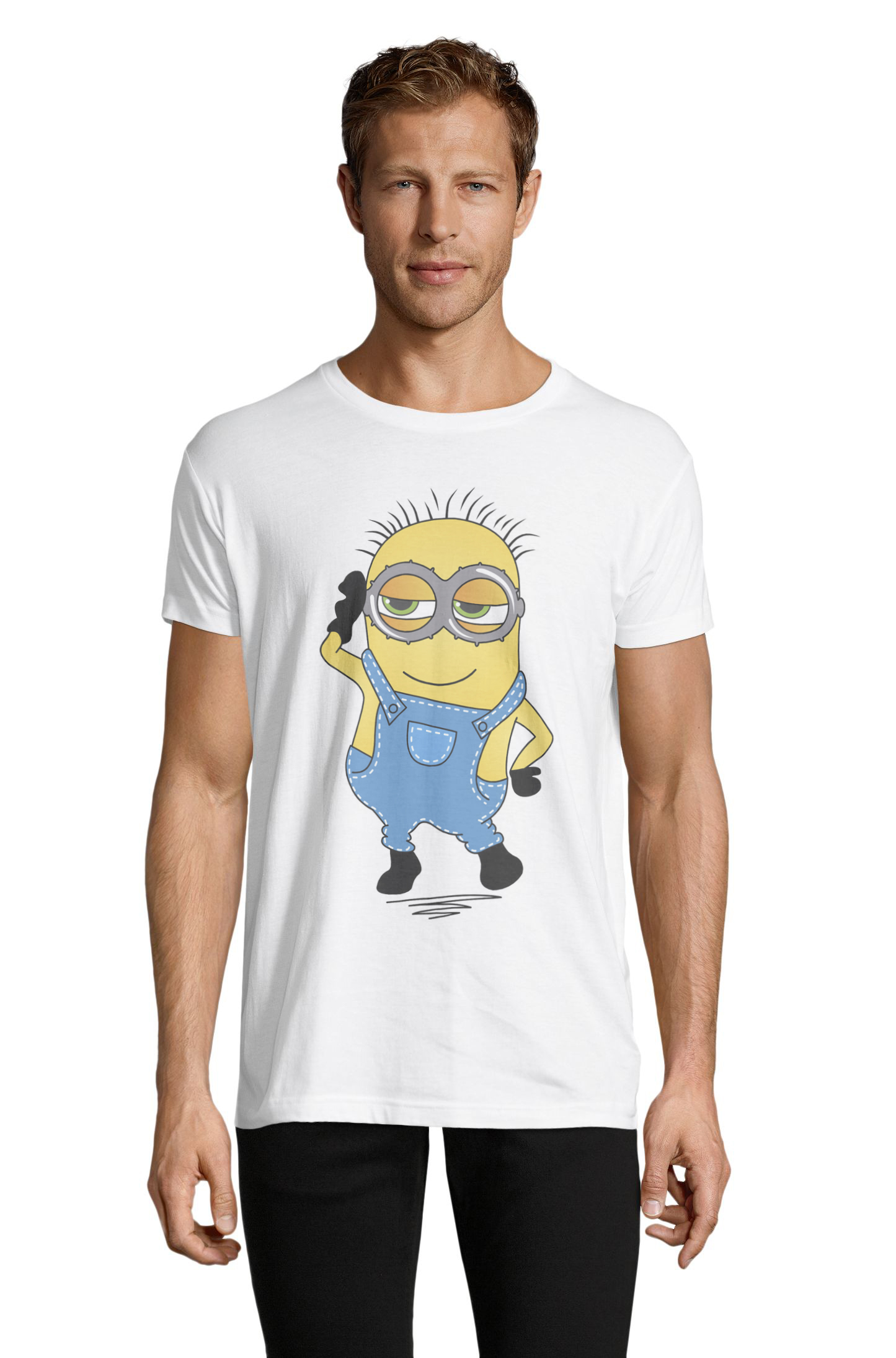 

Футболка OWEAR с принтом Миньоны 3838-7-  Белый, Футболка OWEAR с принтом Миньоны 3838-7-M M Белый