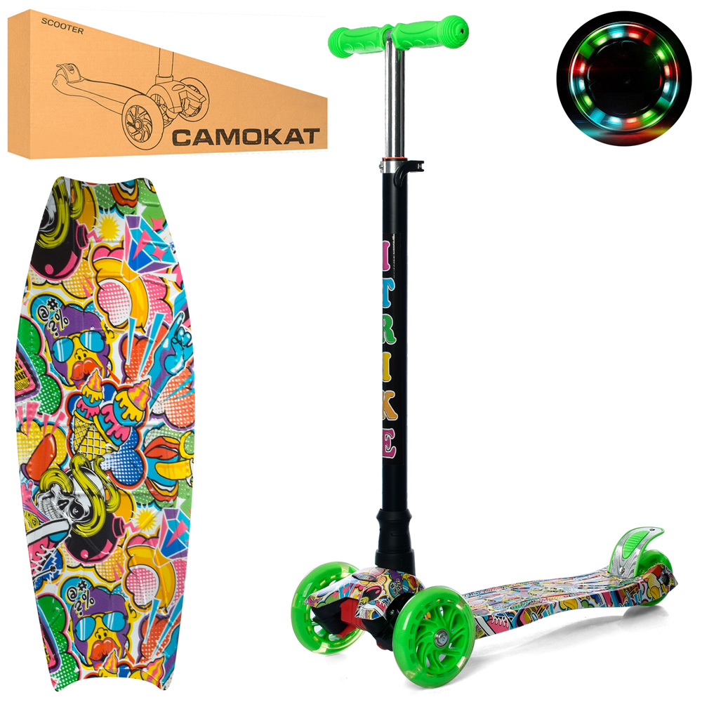 

Самокат iTrike Maxi JR 3-055-3-WP2 Green (JR 3-055-3)