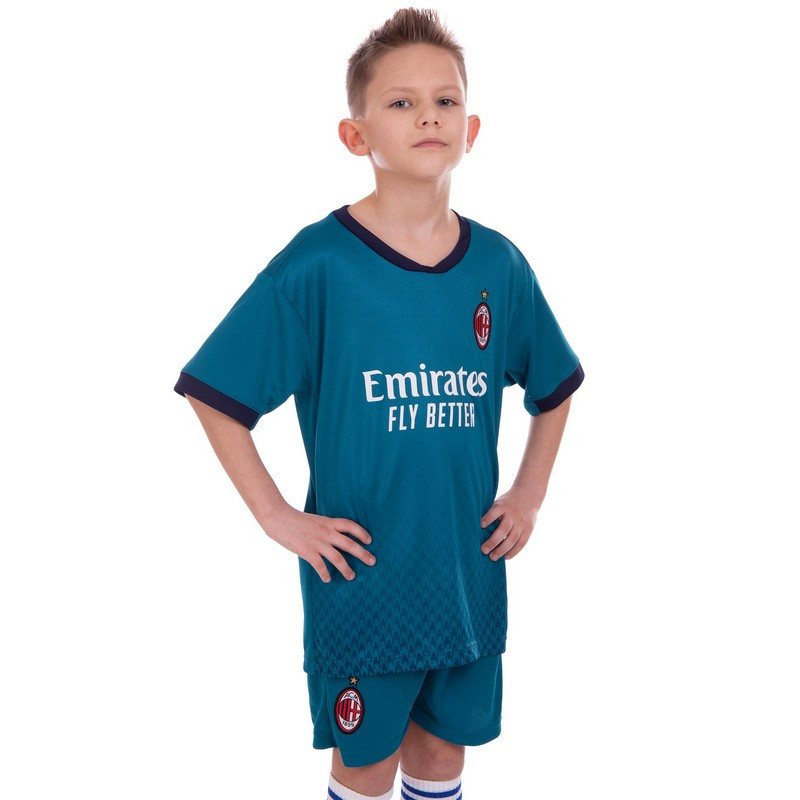 

Форма футбольная детская AC MILAN Милан Zelart Sport резервная 2456 XL (28) рост 150-155 см