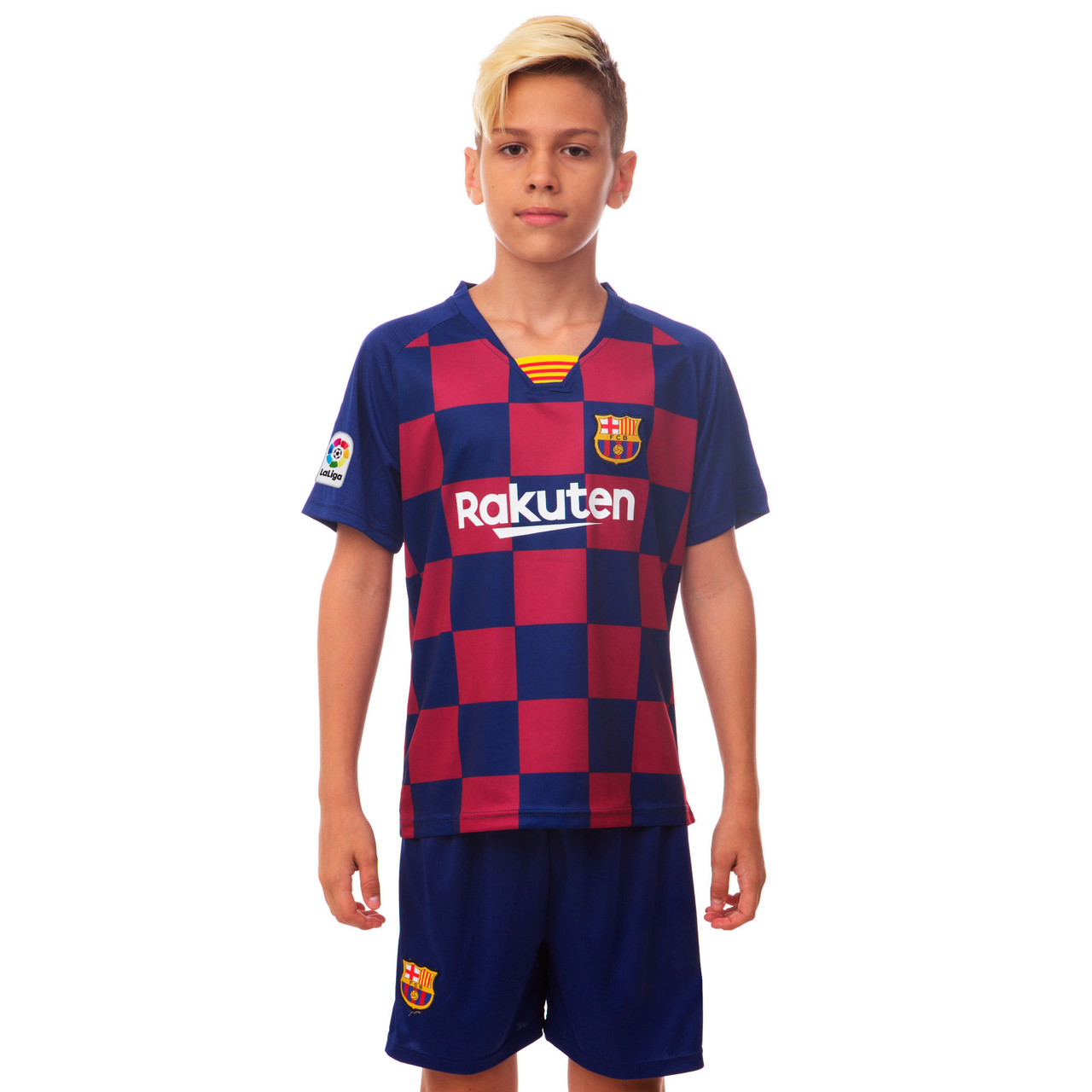 

Форма футбольная детская BARCELONA Барселона Zelart Sport домашняя 0961 L (26) рост 140-145 см