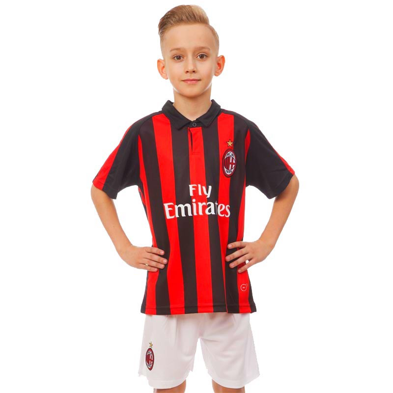 

Форма футбольная детская AC MILAN Милан Zelart Sport домашняя 8039 XL (28) рост 150-155 см