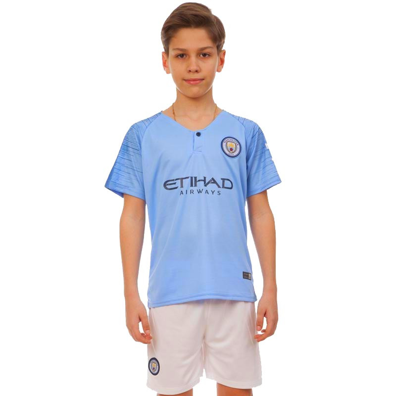 

Форма футбольная детская MANCHESTER CITY Манчестер Сити Zelart Sport 8016 L (26) рост 140-145 см