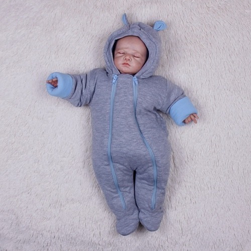 

Утепленный комбинезон Brilliantbaby Happy 56-74 голубой