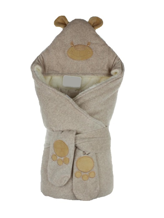 

Зимний конверт для новорожденных на выписку Lari Little Bear 85х85 см какао