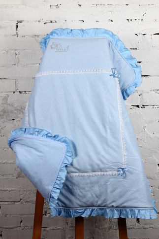 

Плед для новорожденного Lari Spring 85х85 см голубой