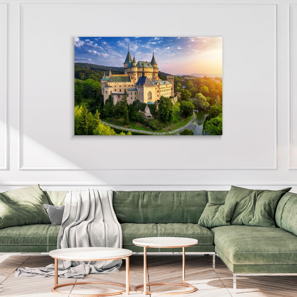 

Картина на холсте Архитектура Bojnice Medieval Castle 50х65 см.