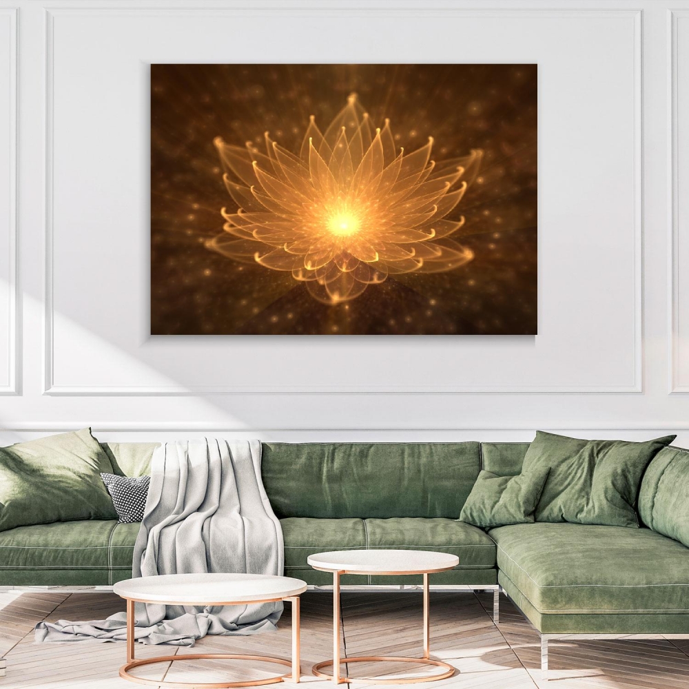 

Картина на холсте Йога и медитация Shining Lotus 75х100 см.