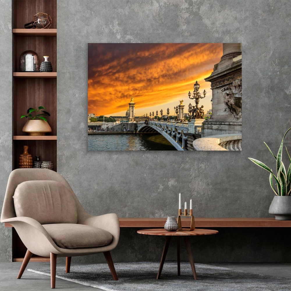 

Картина на холсте Архитектура Fantastic Sunset 45х60 см.