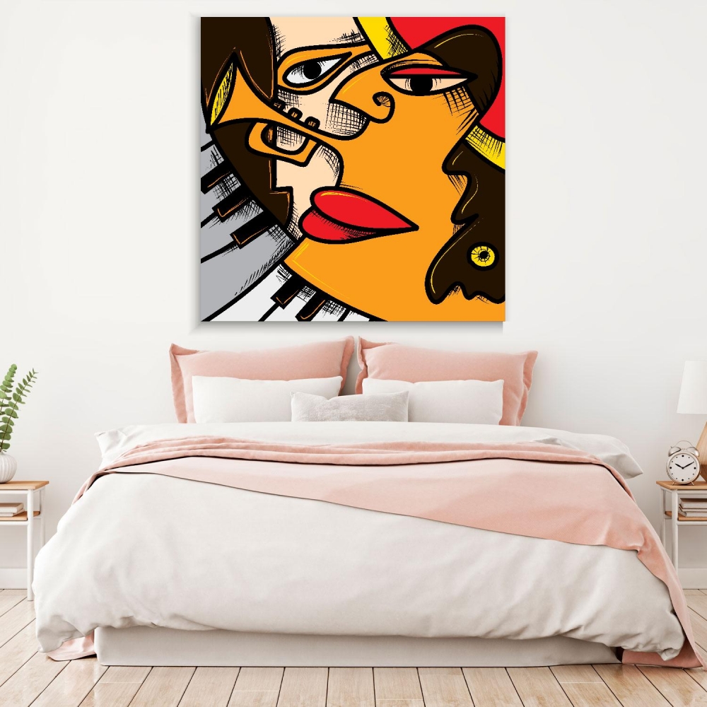 

Картина на холсте Музыка Abstract Jazz Art 50х50 см.