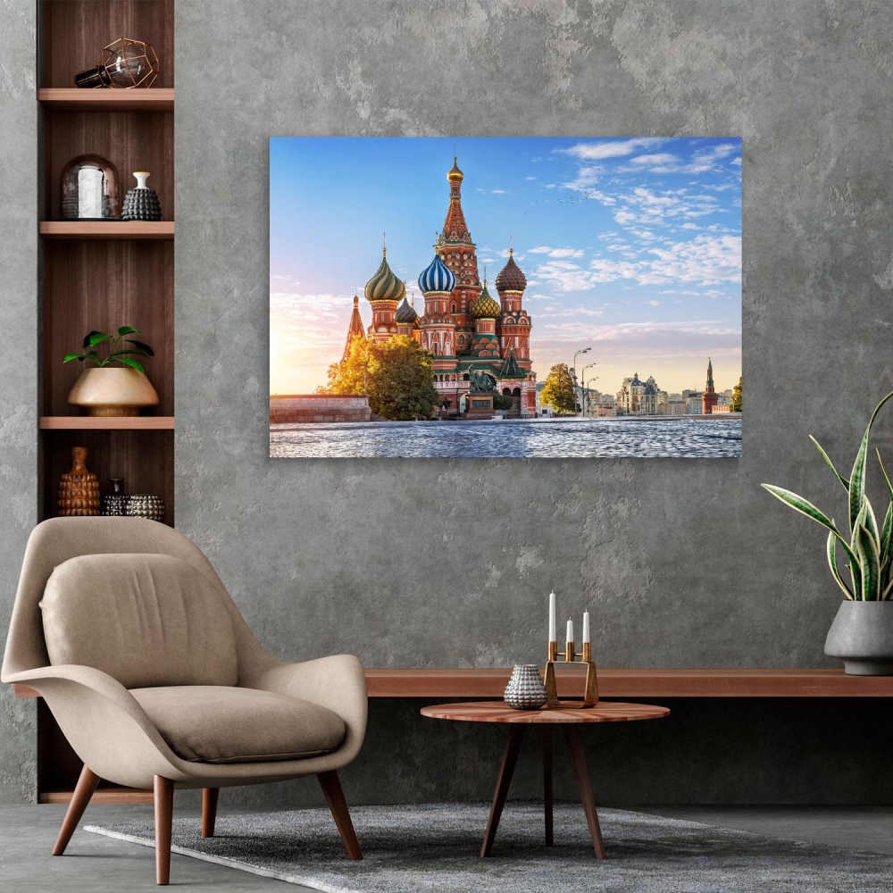 

Картина на холсте Архитектура St. Basil's Cathedral 50х65 см.