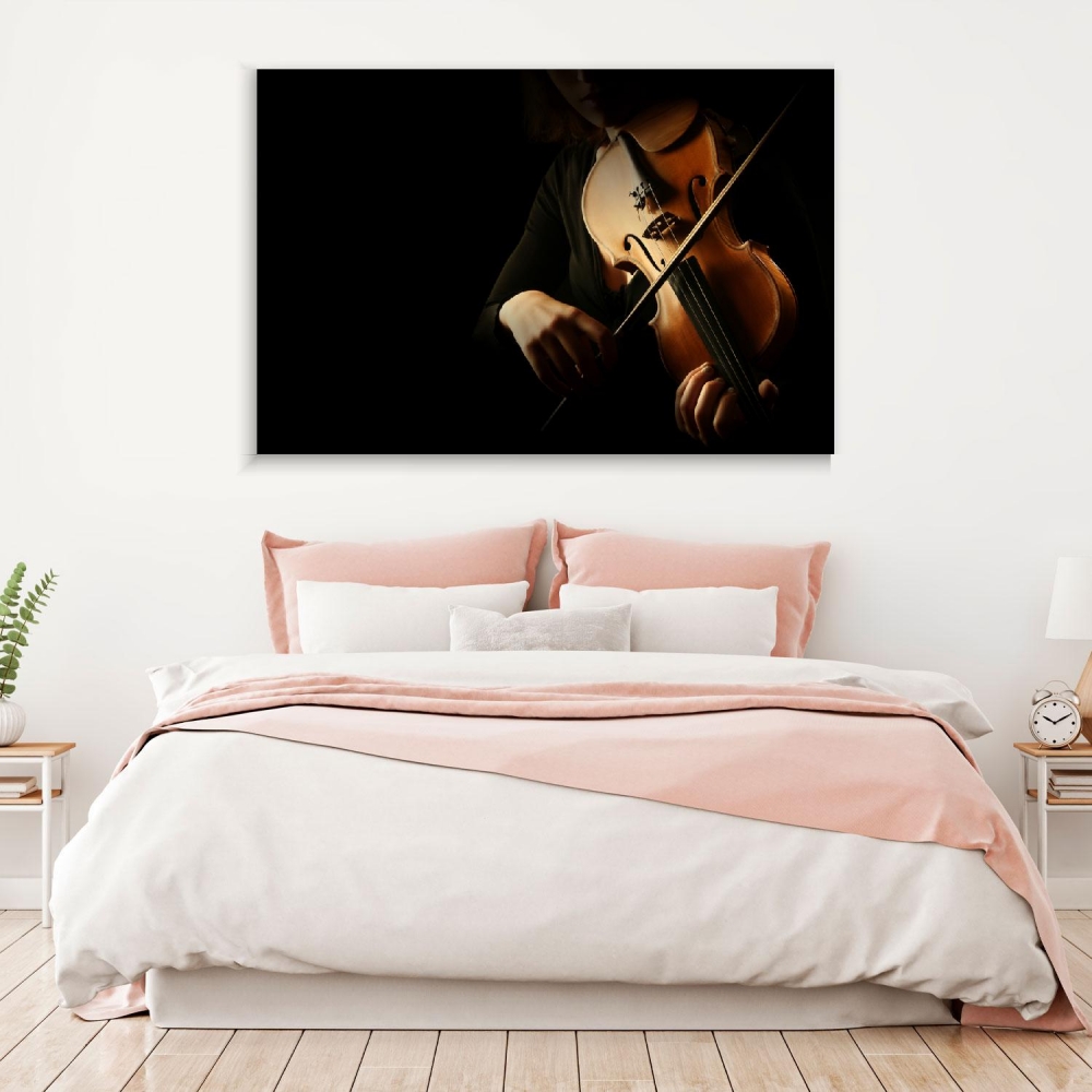 

Картина на холсте Музыка Violinist Playing 50х65 см.