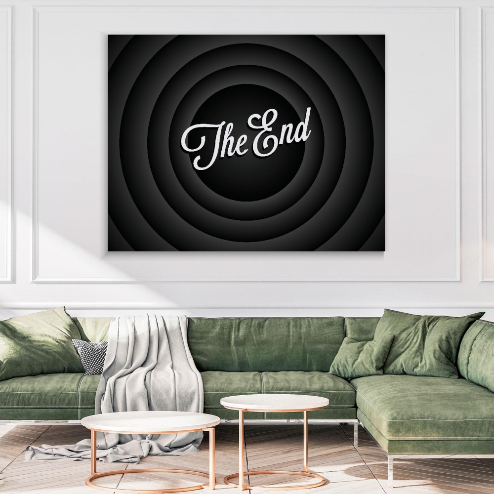 

Картина на холсте Винтаж The End Black And White 75х100 см.