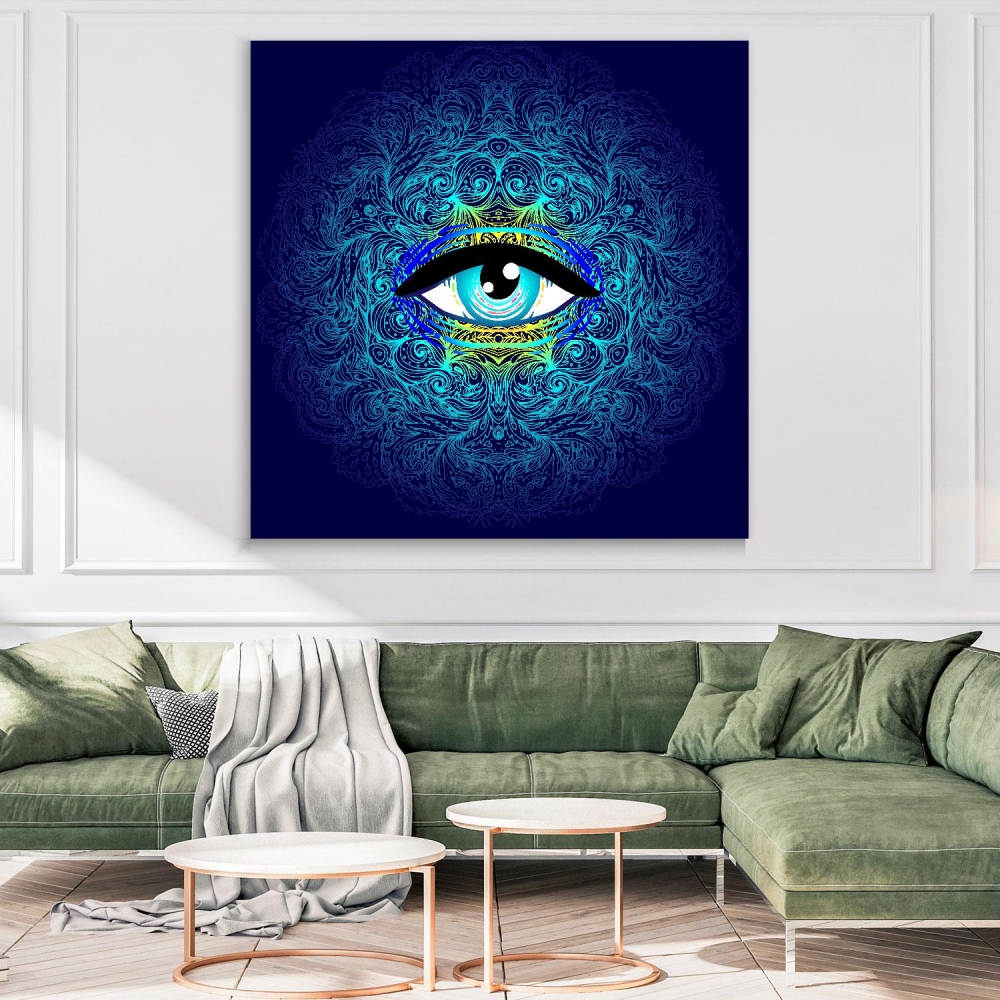 

Картина на холсте Psy Art Sacred Geometry With An All-Seeing Eye 60х60 см.