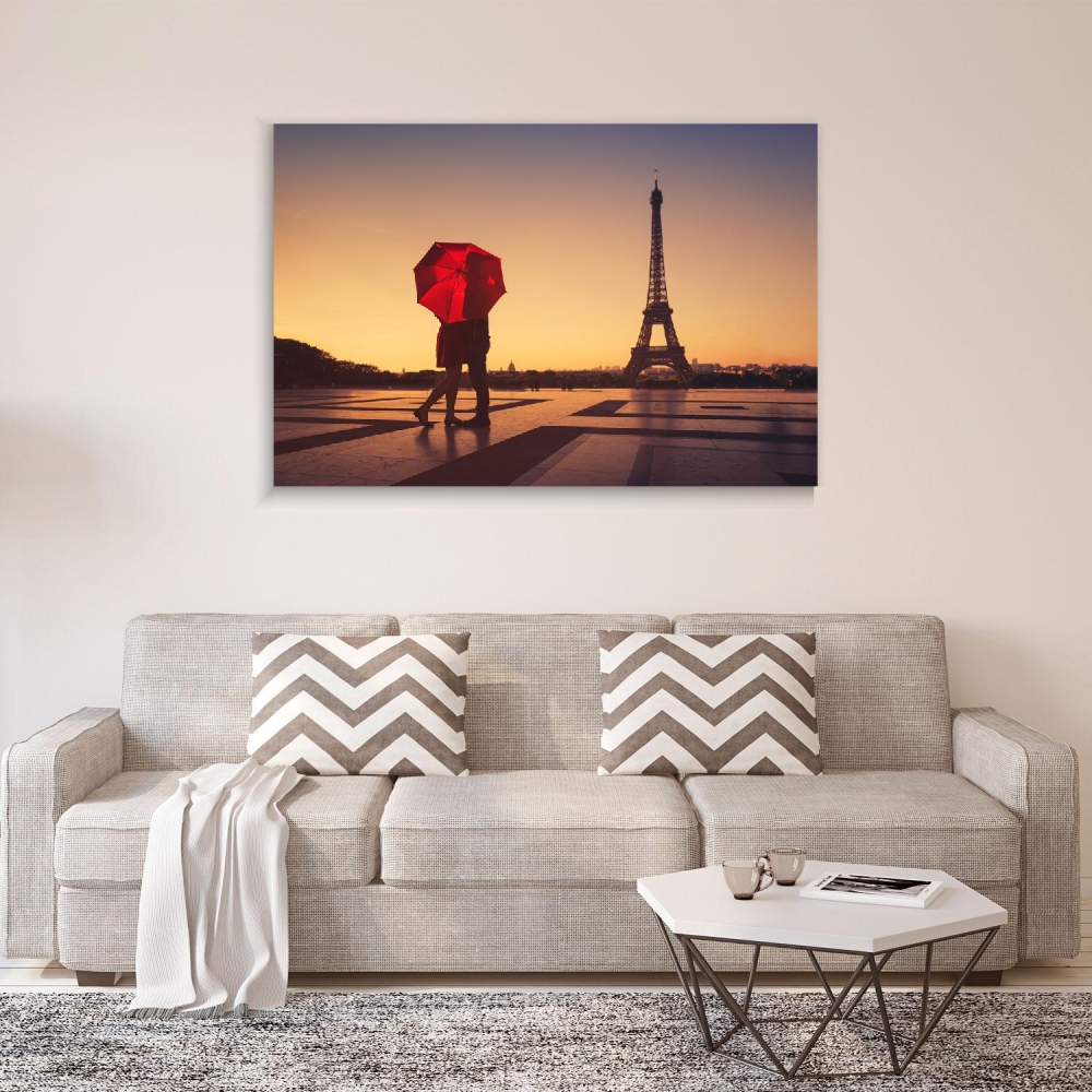 

Картина на холсте Архитектура Couple Travel Paris 90х120 см.