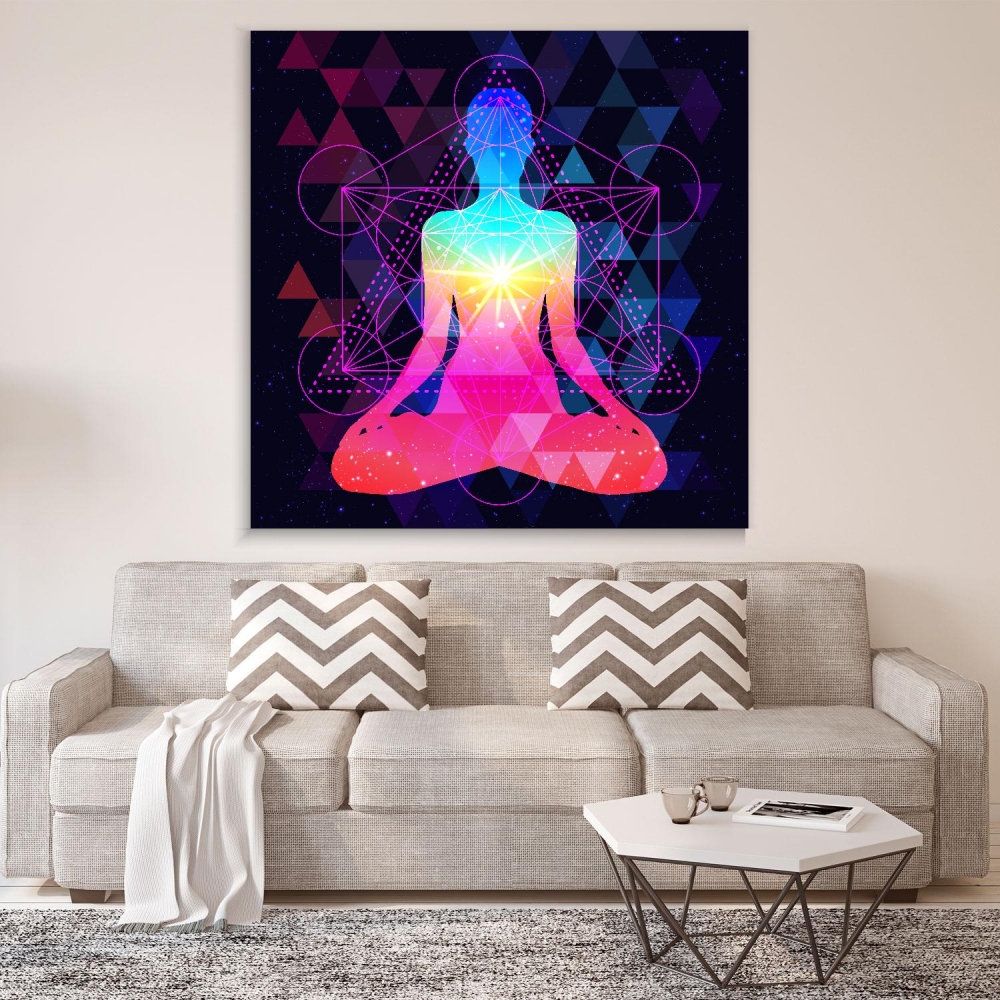 

Картина на холсте Psy Art Human Silhouette Meditating 30х40 см.