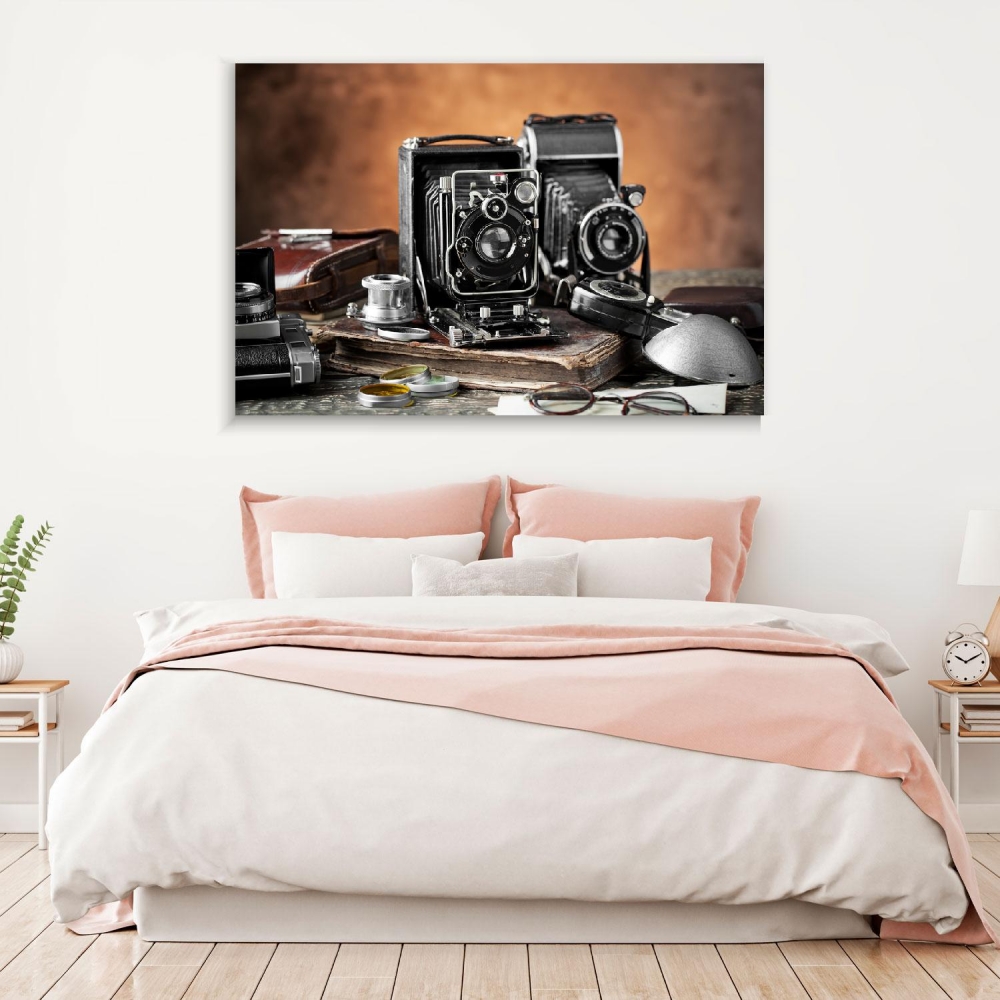 

Картина на холсте Винтаж Old Camera 50х65 см.