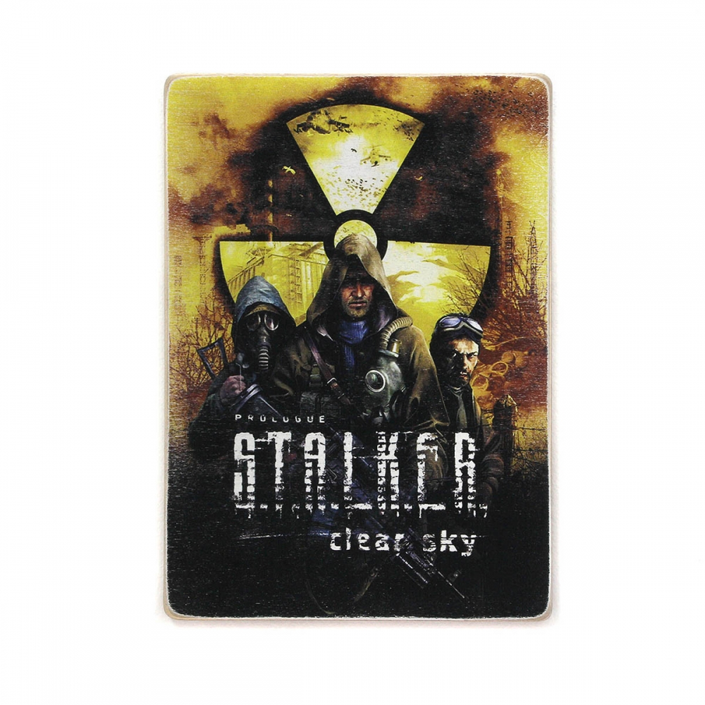 

Деревянный постер Видеоигры S.T.A.L.K.E.R. Сталкер. Чистое небо А1