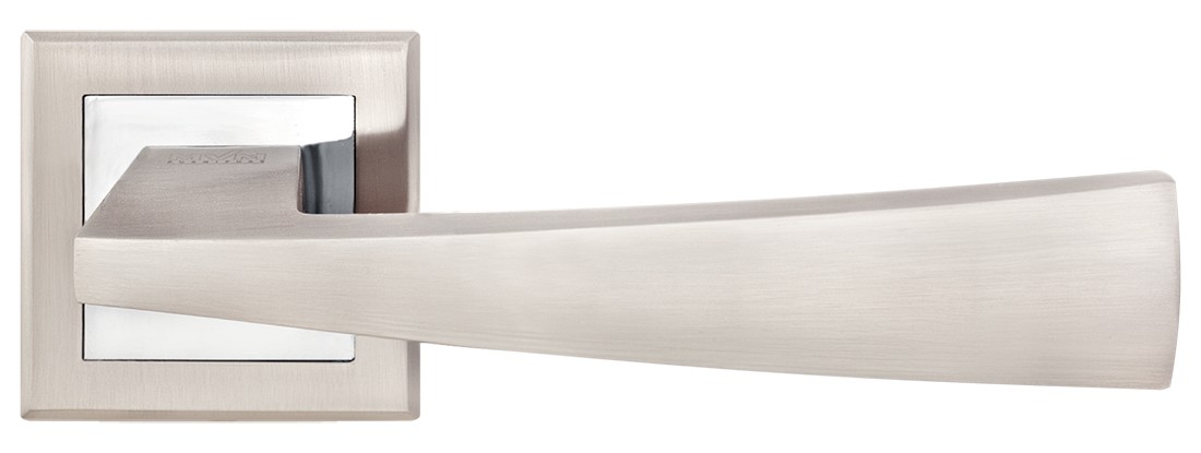 

Дверная ручка на розетке MVM FRIO Z-1215 матовый никель/полированный хром