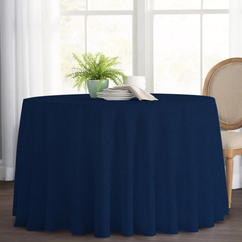 

Круглая скатерть Kanzas Navy Blue TT129351 Ø140 см