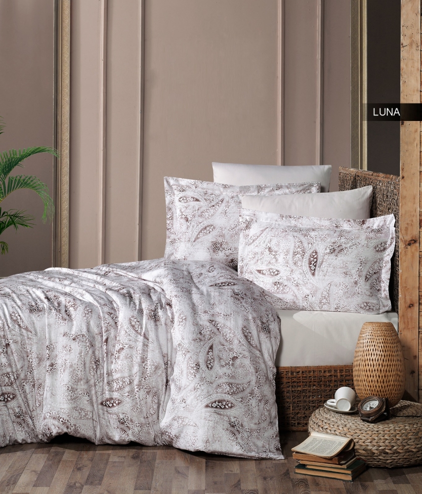 

Комплект постельного белья Ecosse Satin Евро сатин арт.Luna