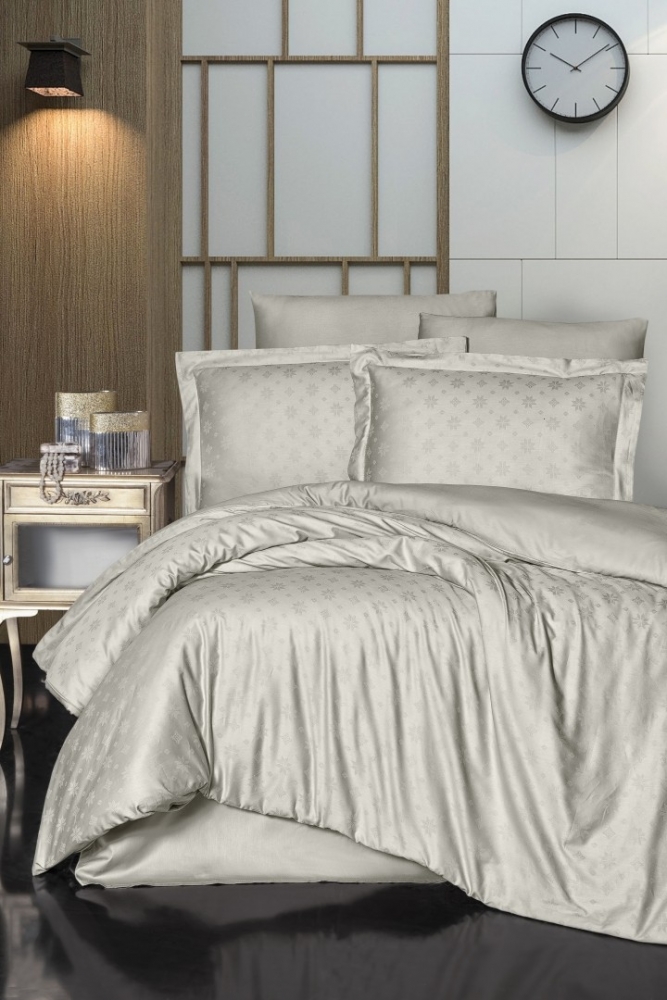 

Комплект постельного белья First Choice Satin Jacquard Cotton Евро сатин-жаккард арт.Belda Soil
