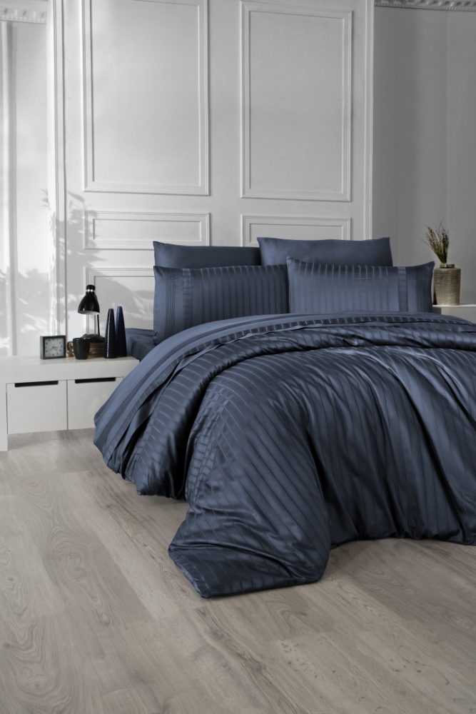 

Комплект постельного белья First Choice Satin Cotton Deluxe Евро сатин арт.New Trend Denim