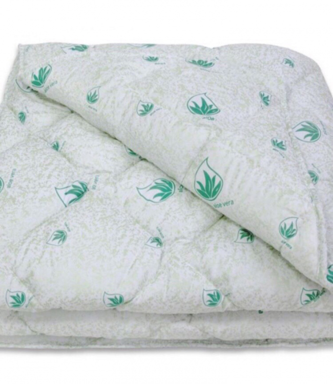 

Одеяло Vende Алое Вера Light полуторное 155*215 см микрофибра/полиэфирное волокно гипоаллергенное белое арт.ts-02580