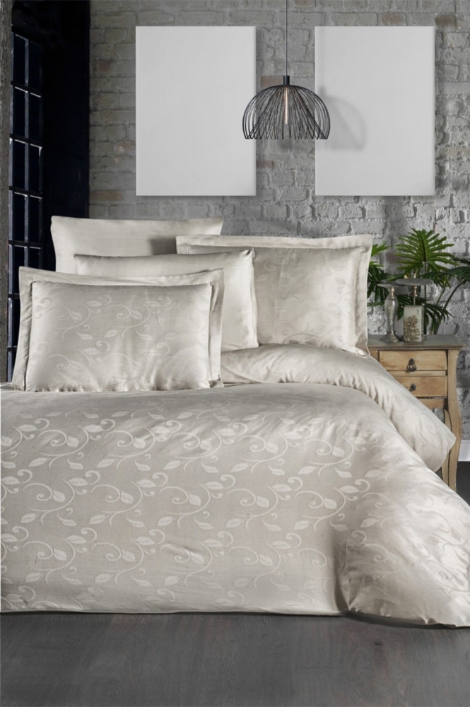 

Комплект постельного белья Ecosse Satin Jacquard Евро сатин жаккард арт.Lumia Bej