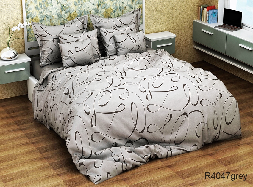 

Комплект постельного белья Tag Tekstil полуторный ранфорс арт.R4047grey