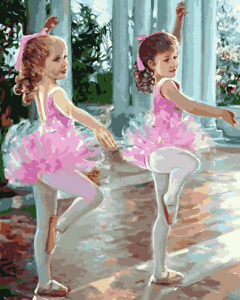 

Картина по номерам Mariposa Маленькие балерины 40*50 см (в коробке) арт.MR-Q2244