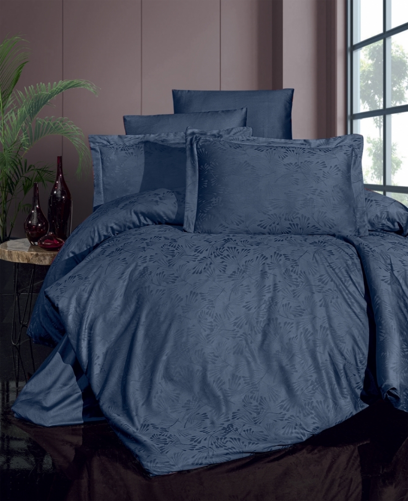 

Комплект постельного белья First Choice Satin Jacquard Cotton Евро сатин-жаккард арт.Wella Denim