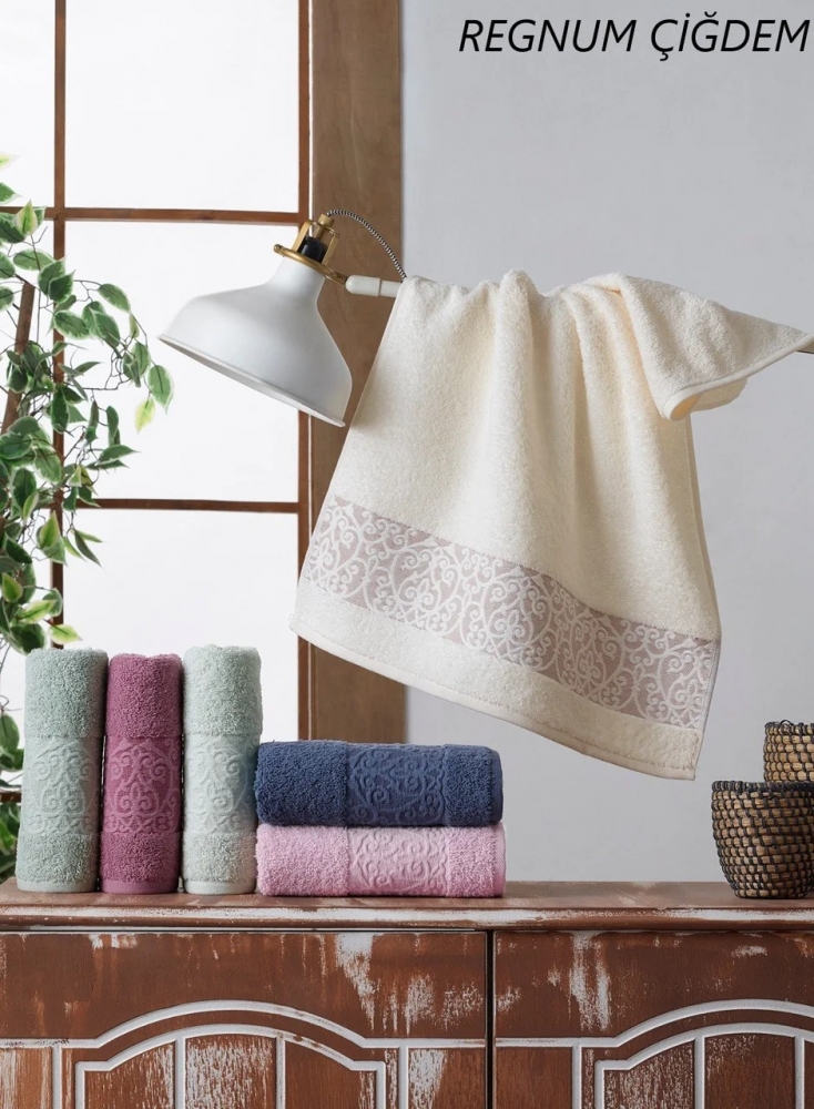 

Набор полотенец для лица Cestepe Cotton Regnum 50*90 см махровые банные 6шт арт.Cigdem