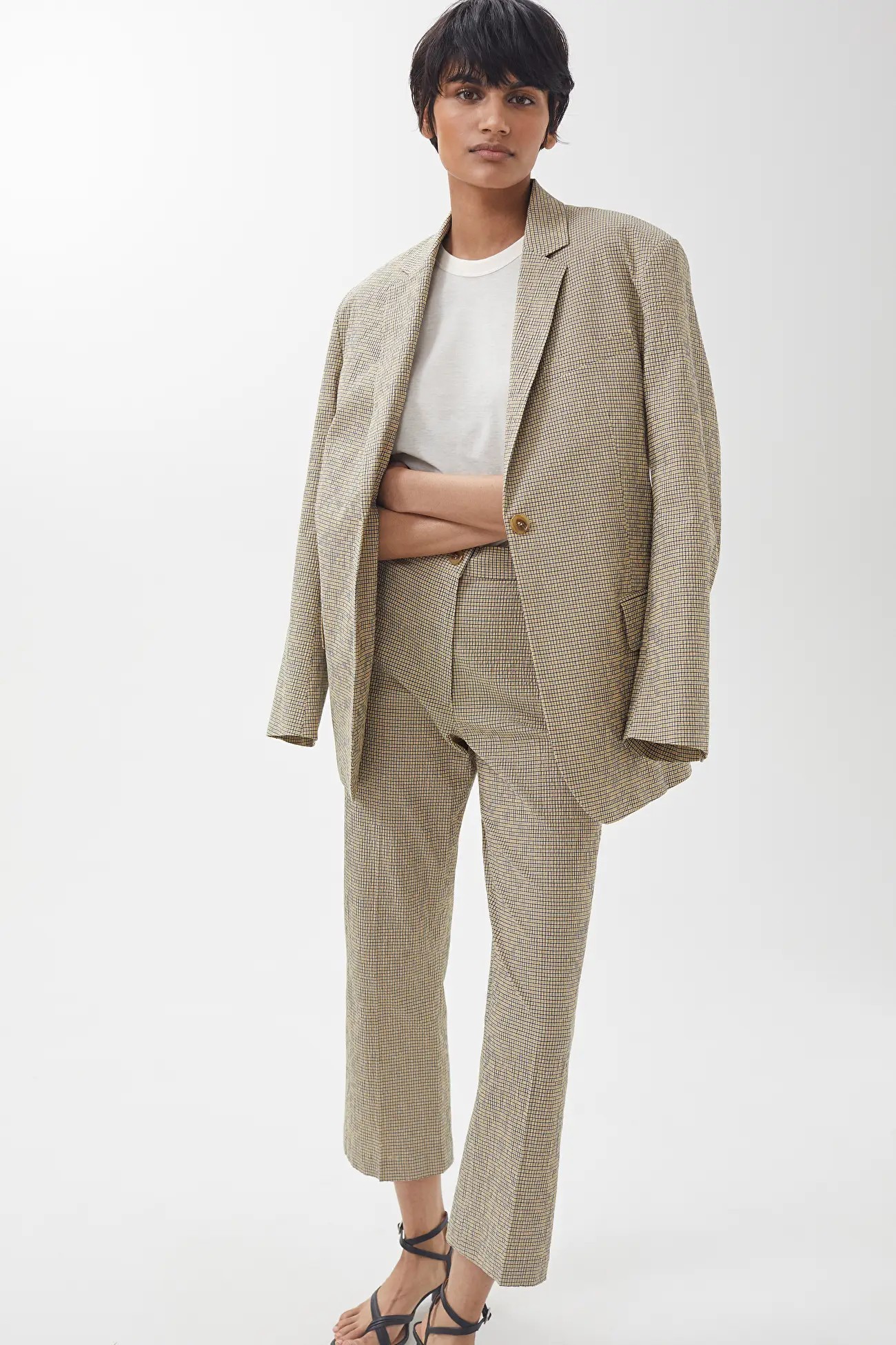 

Брюки женские ARKET Cropped Seersucker Trousers, Брюки женские ARKET Cropped Seersucker Trousers 36