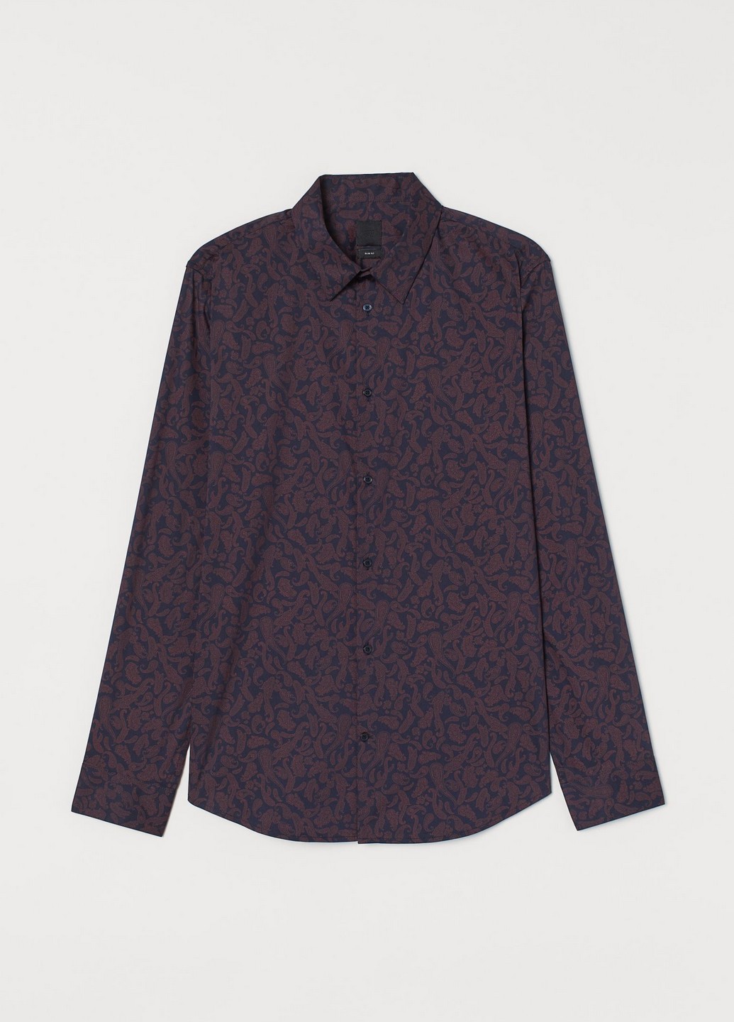 

Рубашка H&M  Темно-синий 0501722_бор,уз_01, Рубашка H&M XS Темно-синий 0501722_бор,уз_01